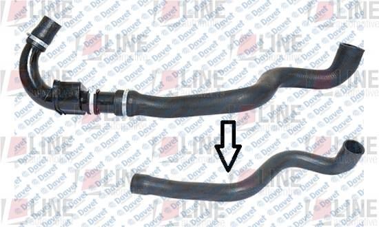 LINE L431300370 Turbo Hortumu Megane Ii - Scénic Ii 1.5 Dci {Plastik Boru Haric Ok Ile Gosterilen Buyuk Hortum}